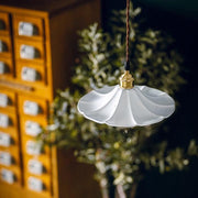 Odette Porcelain Shade Brass Fitting Pendant Light-DWHOME