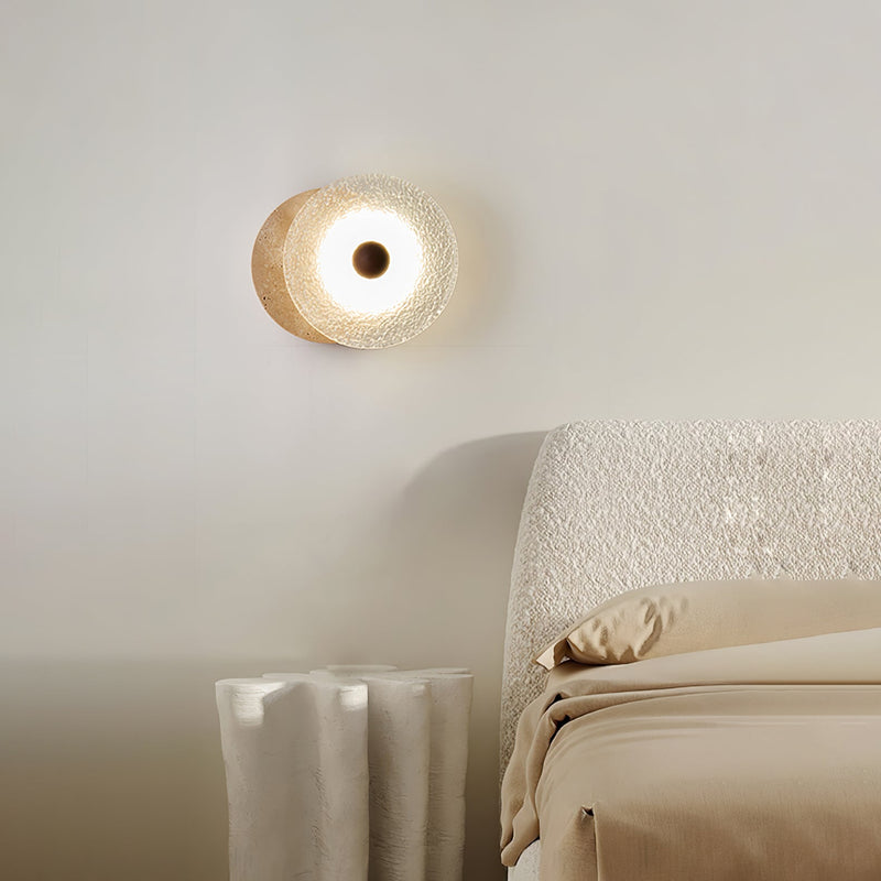 Aurora Travertine Wall Lamp-DWHOME