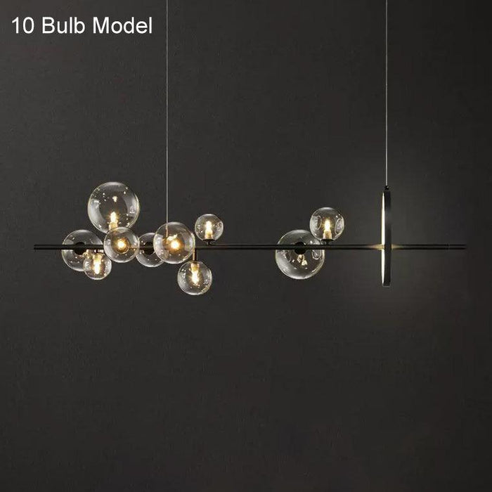 Soho modern luxury linear pendant light chandelier-DWHOME