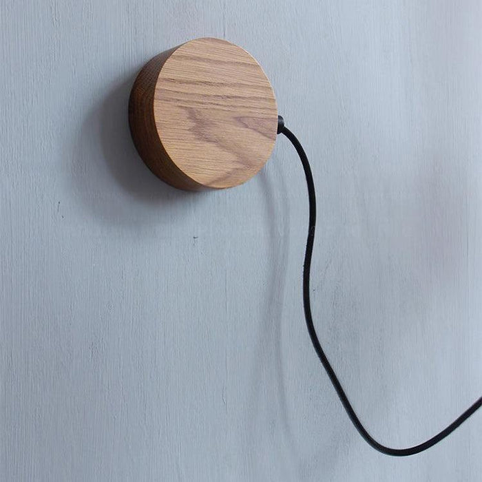 Umea Wooden Spotlight With Railing Wall Light.