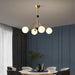 LED Modern Multi-sphere Decorative Brass Pendant Light.