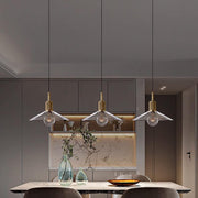 Quentin Knurled Brass Loft Pendant Light (Brass | Black)-DWHOME