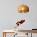 Septo Wooden Shade Japandi Pendant Light.