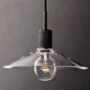 Quentin Knurled Brass Loft Pendant Light (Brass | Black)-DWHOME