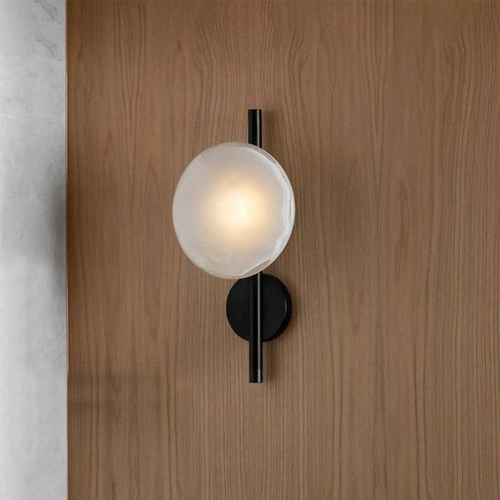 Stratus modern contemporary wall light - in black.