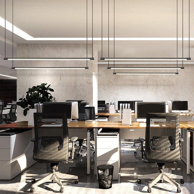 Linea minimalist strip line pendant light-DWHOME