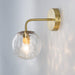 Pomelo Mid century modern Glass Ball Brass Wall Light.