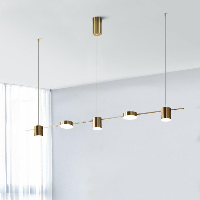 Nori Minimalist Brass Pendant Light Chandelier.