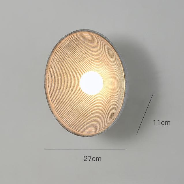 Longleaf Wooden Plate Simple and Elegant Wall Light.