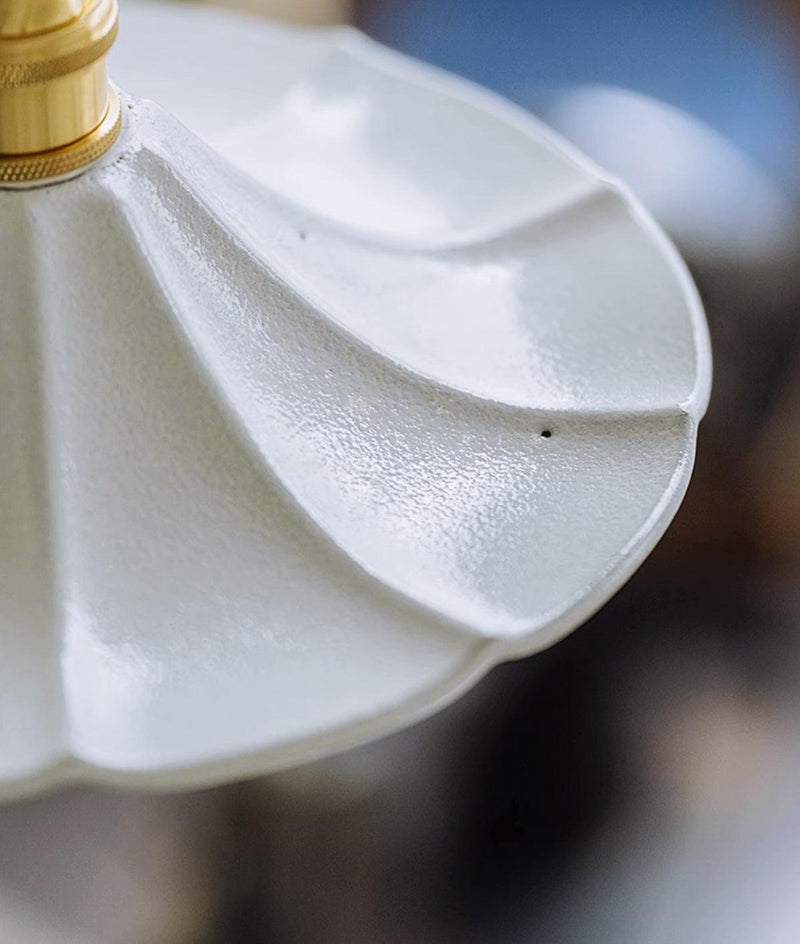 Odette Porcelain Shade Brass Fitting Pendant Light-DWHOME