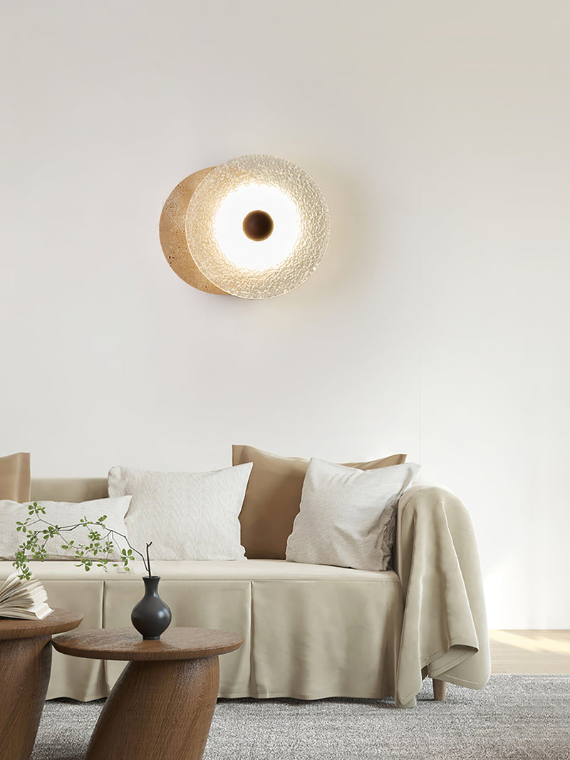 Aurora Travertine Wall Lamp-DWHOME