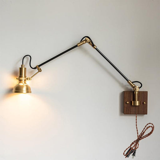 Mill House Long Arm Brass Wall Light.