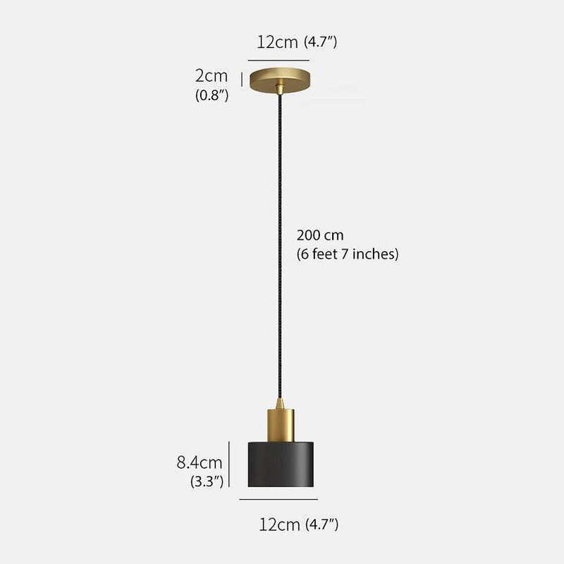Raffles two tone black and brass pendant light-DWHOME