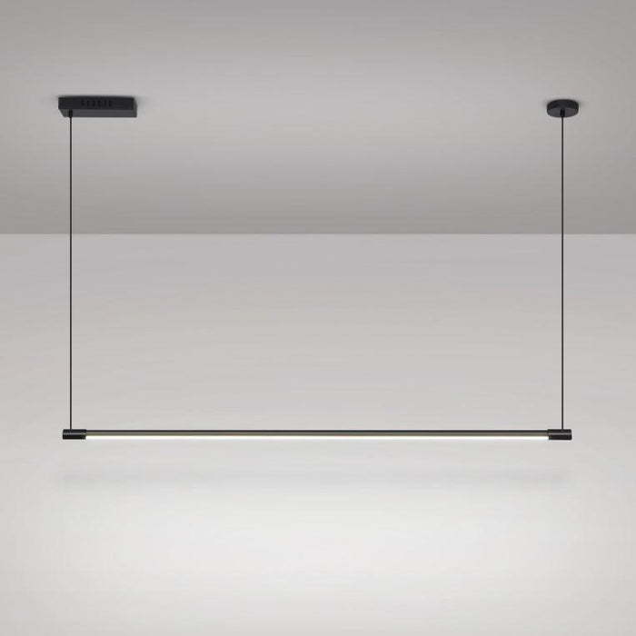 Linea minimalist strip line pendant light.