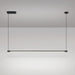 Linea minimalist strip line pendant light.