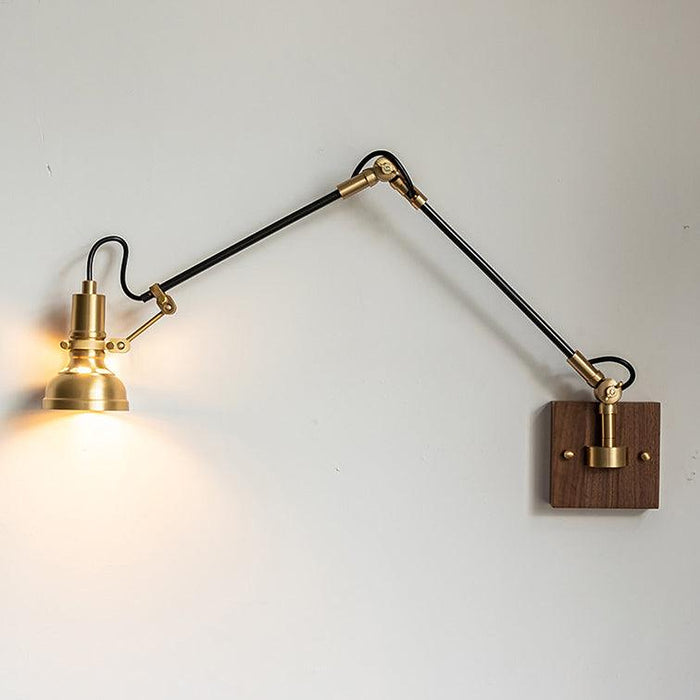Mill House Long Arm Brass Wall Light-DWHOME