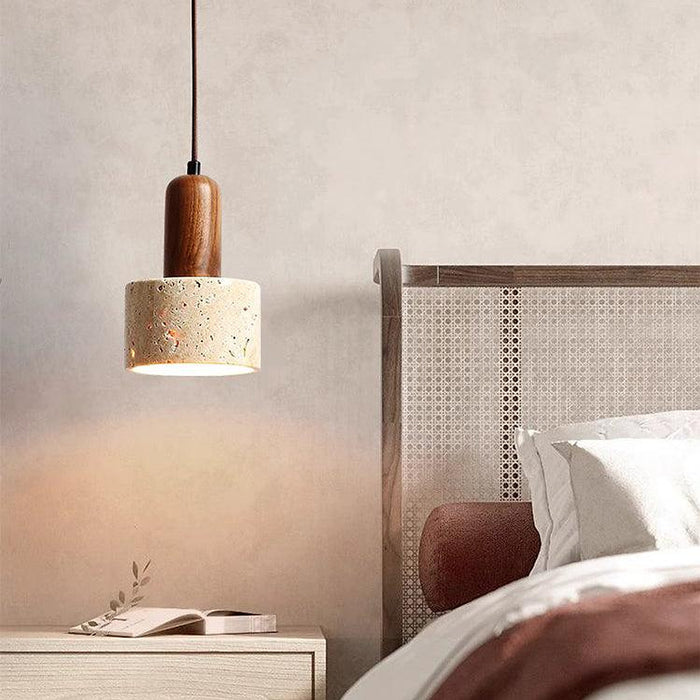 Sonoma Wood And Stone Minimalist Pendant Lights-DWHOME