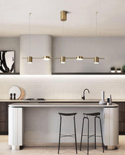 Nori Minimalist Brass Pendant Light Chandelier-DWHOME