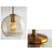 Millow Glass Shade Brass Fitting Pendant Light.