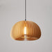 Septo Wooden Shade Japandi Pendant Light.