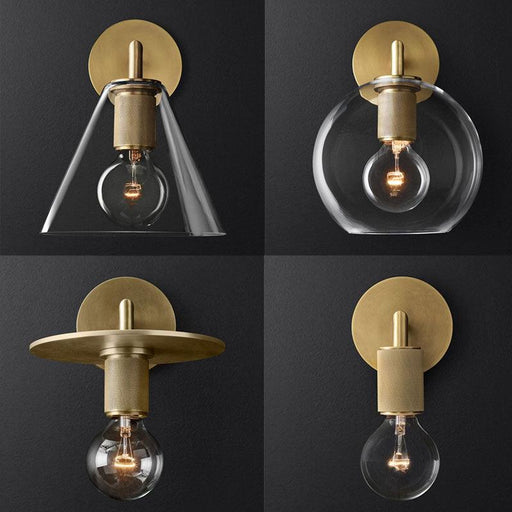 LED Simple Modern Brass Color Wall Light.