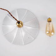 Odette Porcelain Shade Brass Fitting Pendant Light-DWHOME