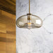 Millow Glass Shade Brass Fitting Pendant Light.