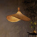 Panama Rattan Wicker Bamboo Pendant Light.