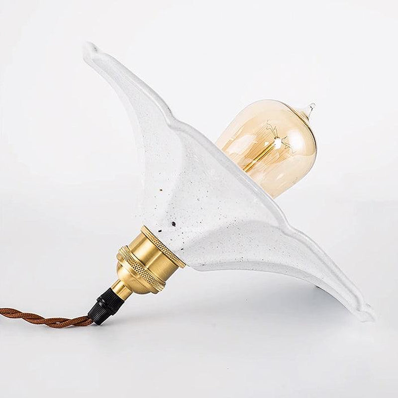 Odette Porcelain Shade Brass Fitting Pendant Light-DWHOME