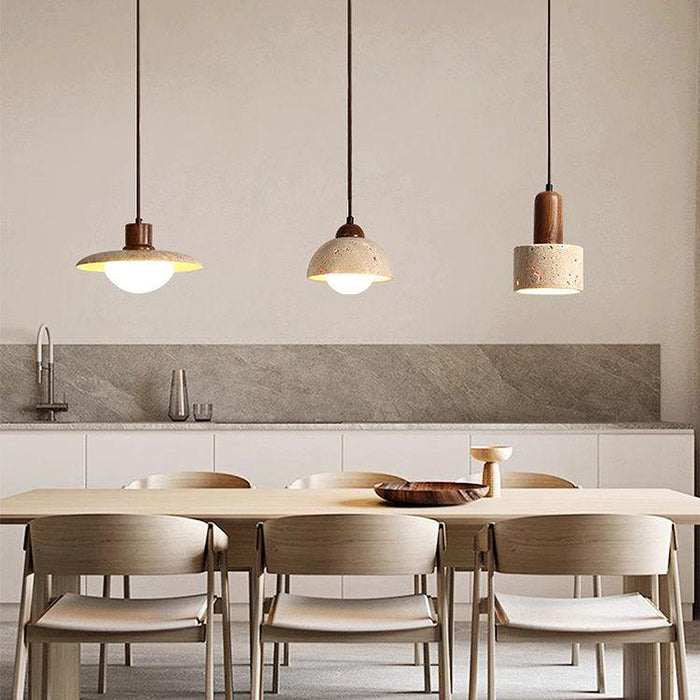 Sonoma Wood And Stone Minimalist Pendant Lights-DWHOME