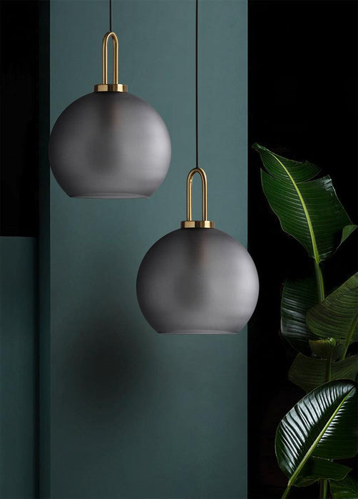 Yayoi Glass Globe Brass Fitting Pendant Light.