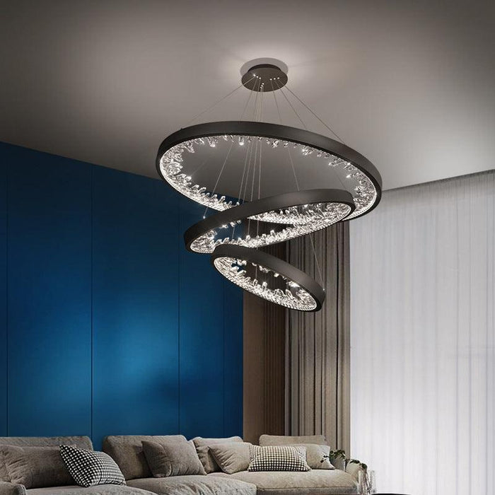 LED Modern Luxury Ring Design Pendant Light.