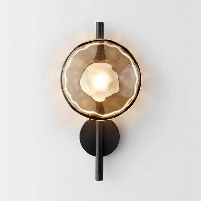 Stratus modern contemporary wall light - in black.