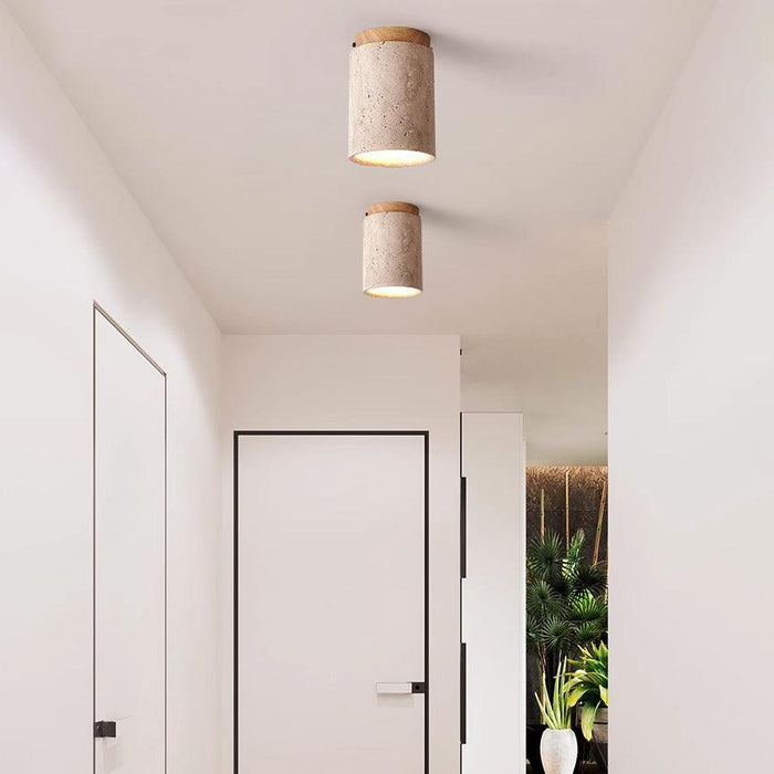 Sonoma Wood And Stone Minimalist Ceiling Light.