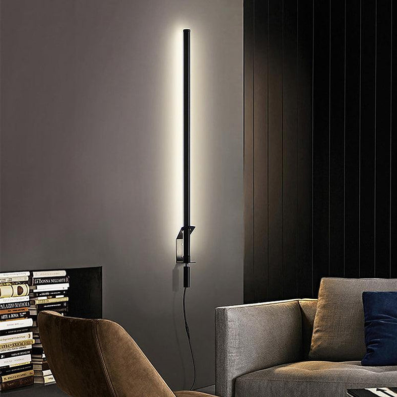 Sasaki Minimalist Line LED Wall Light With Wall Plug-DWHOME