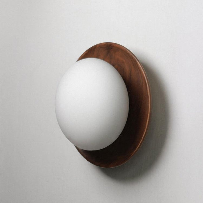 Kato Wooden Plate Japandi Wall Light.