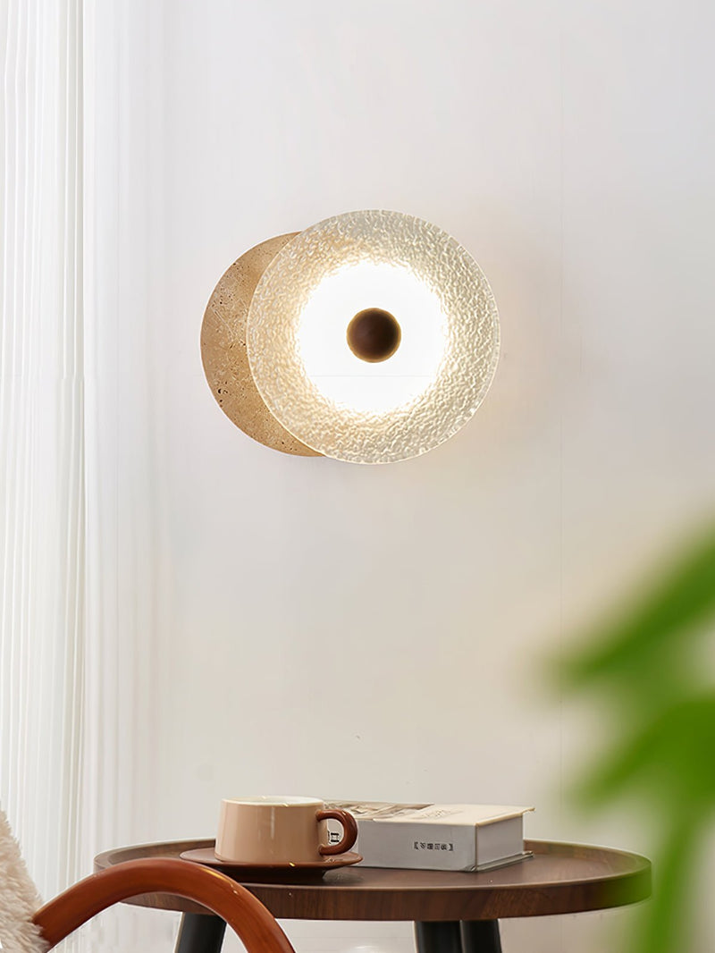 Aurora Travertine Wall Lamp-DWHOME