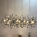 Nordic creative stainless steel sequin chandelier.