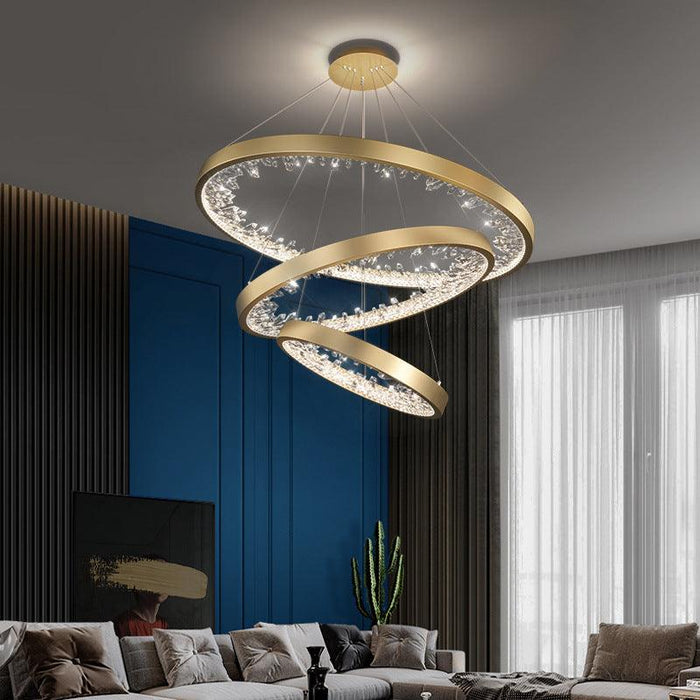 LED Modern Luxury Ring Design Pendant Light.