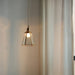 Lanterna brass frame glass pendant light.