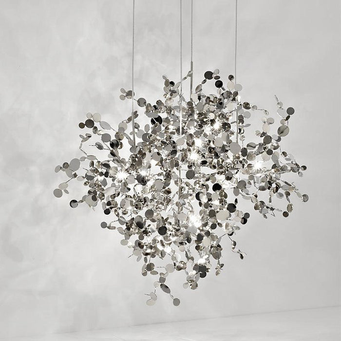 Nordic creative stainless steel sequin chandelier.