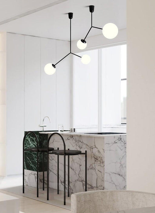 Yuli Minimalist Line Kitchen Island Pendant Light.