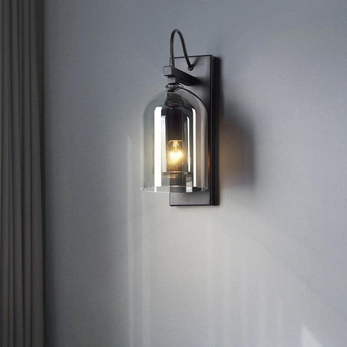 LED North European Modern Glass Cage Decorative Wall Light.