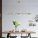 Nori Minimalist Brass Pendant Light Chandelier.