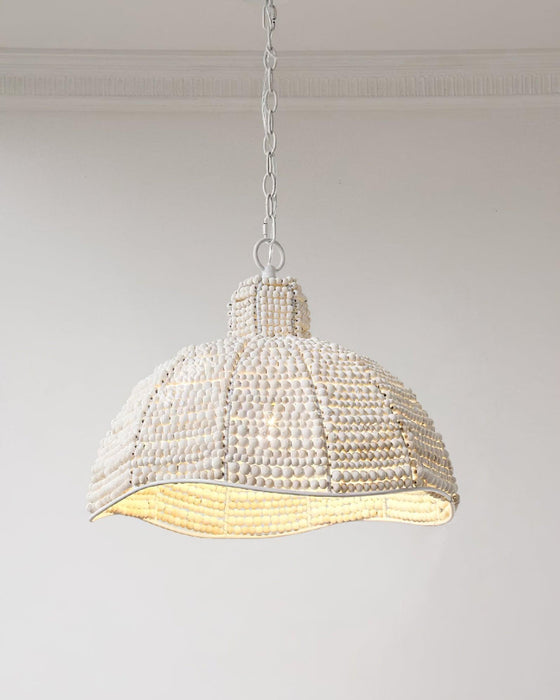 Obispo Wood Beads Pendant Lamp.