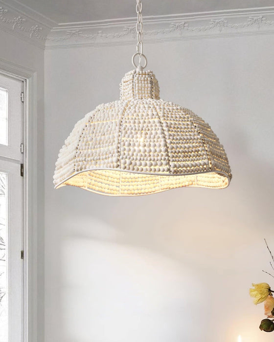 Obispo Wood Beads Pendant Lamp.