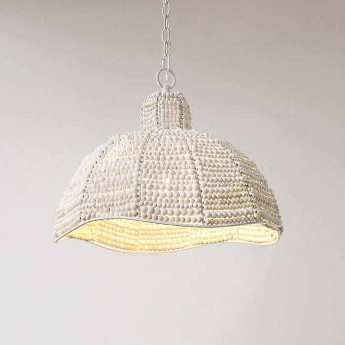 Obispo Wood Beads Pendant Lamp.