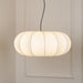 Oblate Silk Pendant Lamp-DWHOME