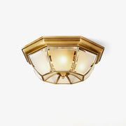 Bowl Shaped Brass Ceiling Lamp-DWHOME