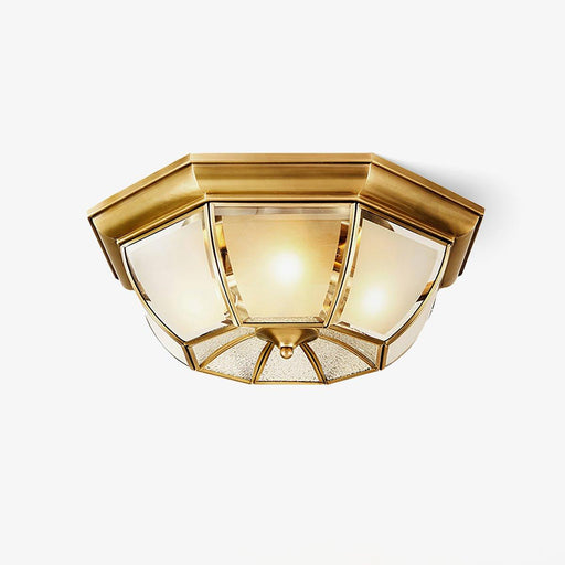 Bowl Shaped Brass Ceiling Lamp-DWHOME
